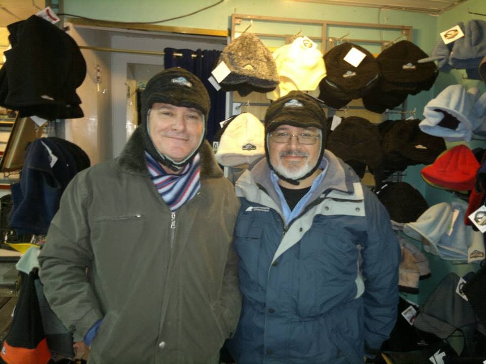 Con Leo Batic, en Ushuaia