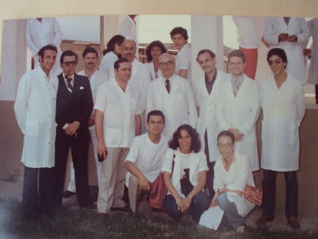 Con ilustres profesores