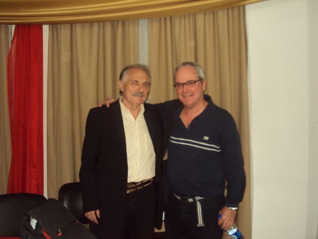 Con el escritor Van Bredam